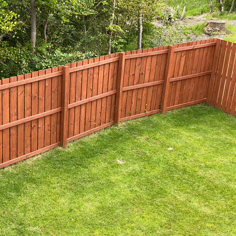 wood panel fence