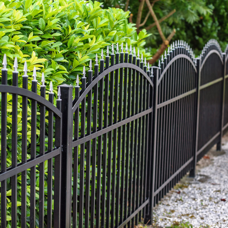 wrought iron fence